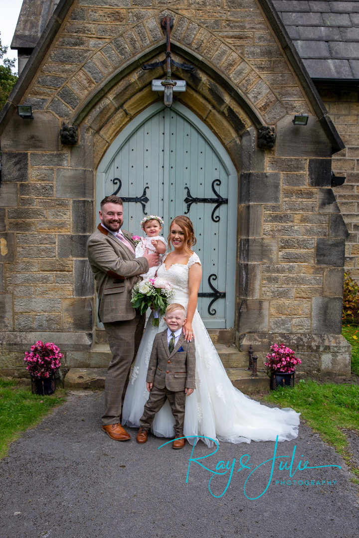 The first family photo after getting married