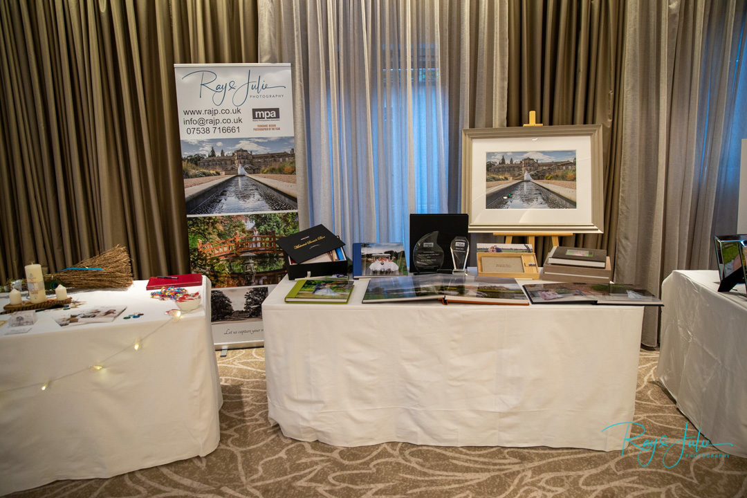 Ray and Julie Photography wedding stand at Grantley Hall