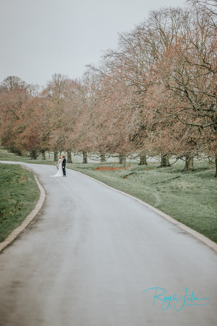 Wedding couple on Beverley Westwood