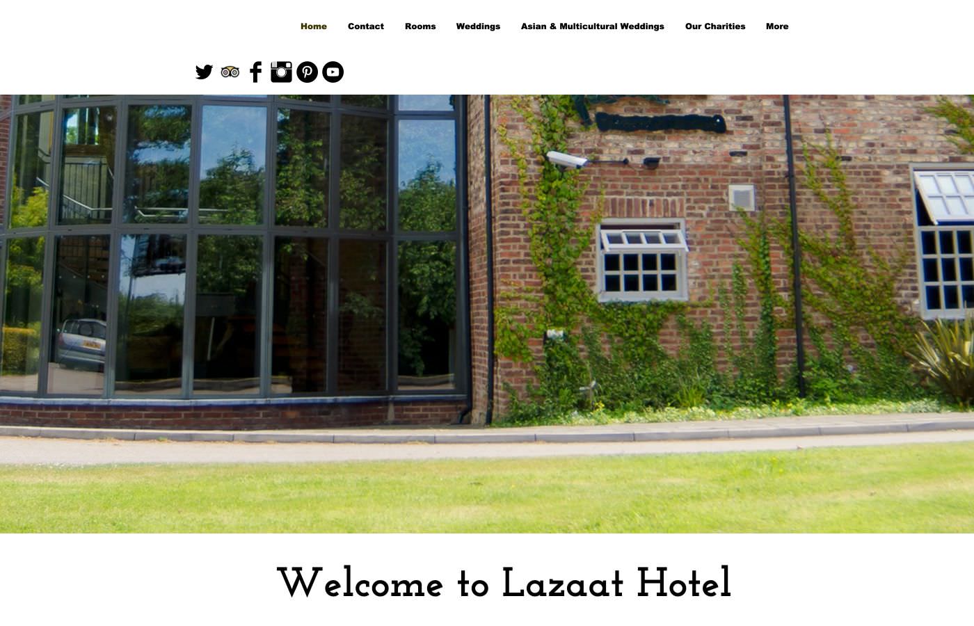 Lazaat website homepage screenshot