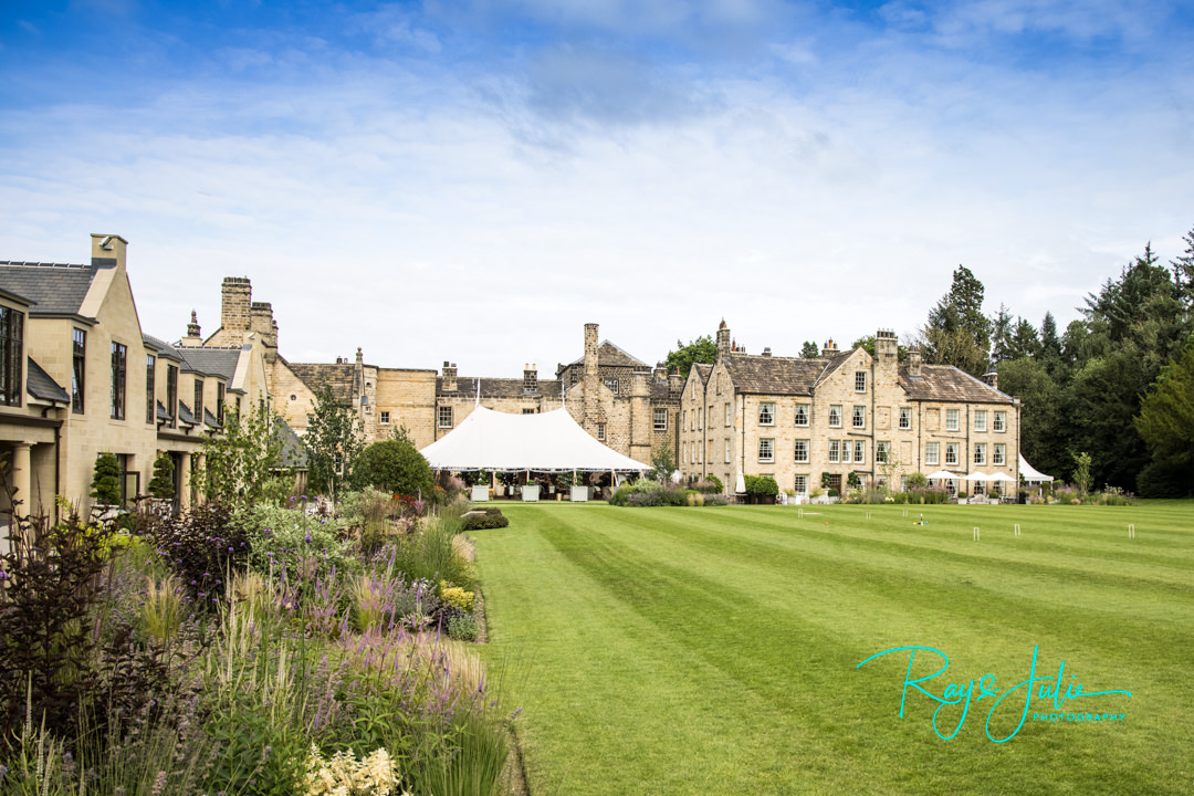 Rear view of Grantley Hall