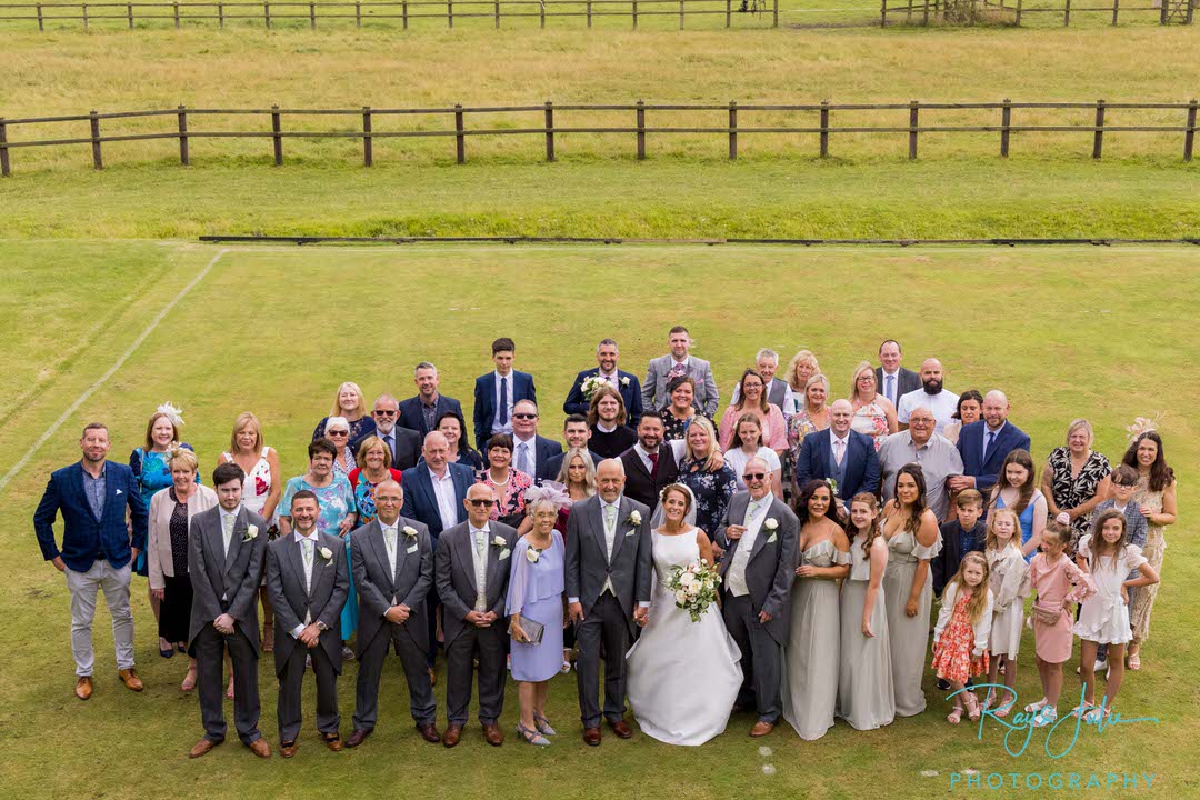 Wedding group photo East Yorkshire wedding venue